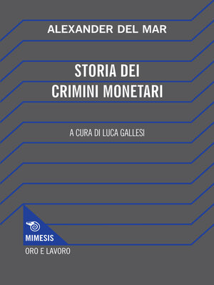 cover image of Storia dei crimini monetari